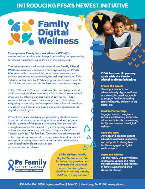 Family Digital Wellness  Pennsylvania Family Support Alliance