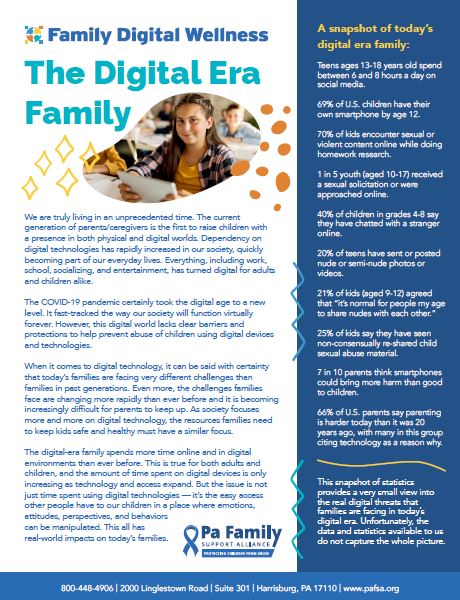 Family Digital Wellness  Pennsylvania Family Support Alliance